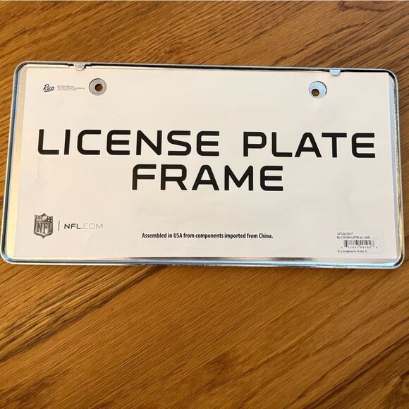 NFL Buffalo Bills Chrome Metal License Plate Frame NWT Logo - Picture 4 of 5